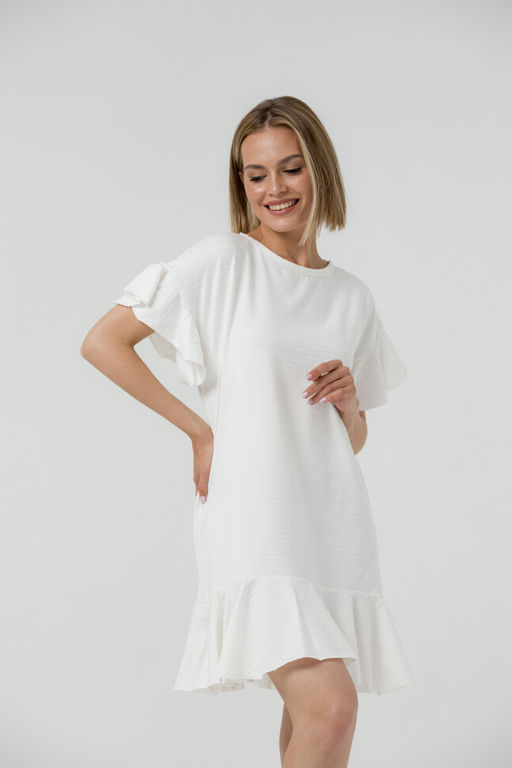 Платье с волнами ПЛОТНЫЙ ХЛОПОК - Knitka wear фото 2