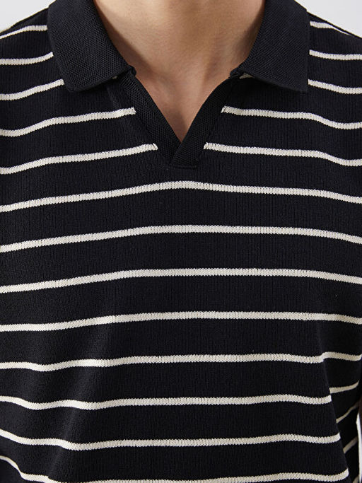 Polo Yaka ?izgili Erkek Ti??rt