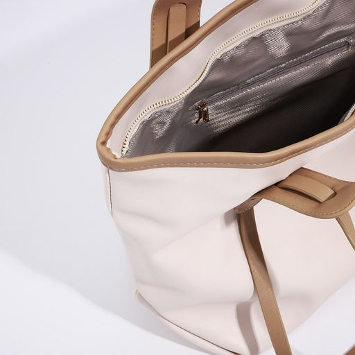 Сумка-шопер на молнии, цвет белый - Simaland фото 5