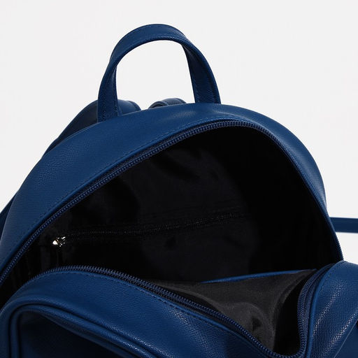 Рюкзак молодёжный, отдел на молнии, цвет синий - Simaland фото 4