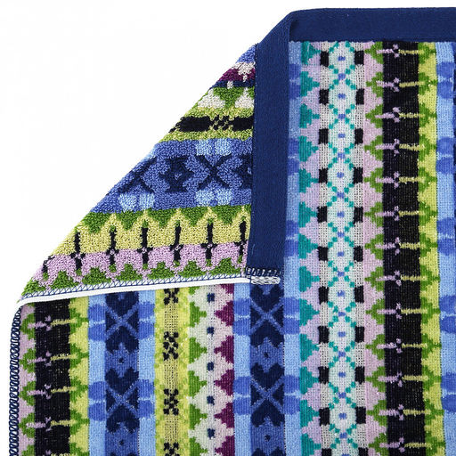 Missoni-3005 Полотенце махровое 50х90см, плотность 375гр/м2, 100% хлопок, велюр, синий, Bolangde (Китай) - Домашняя мода фото 2