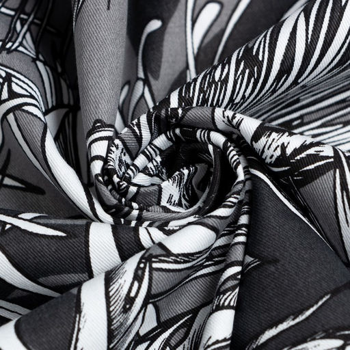 Шторы для кухни с подхватами Этель Palm leaves, 149×180 см, комплект - 2 шт.