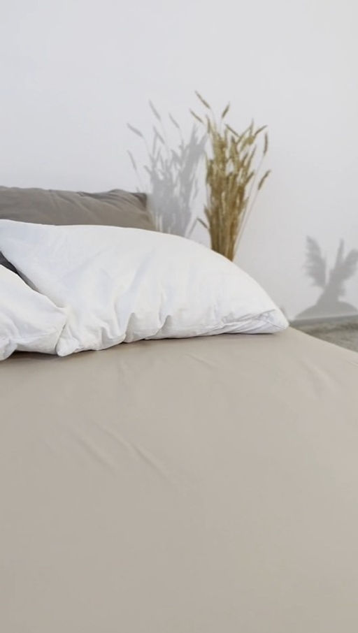 Простыня на резинке Мастерская снов Поплин 19990 топленое молоко/200х200 25 - Шуйские ситцы фото 3