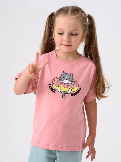 Набор-3:футболка для девочки 3 шт - Оптима фото 5