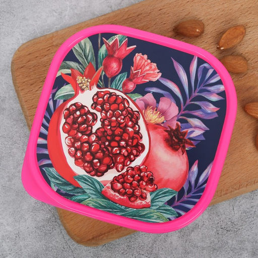 Цена за 2 шт. Ланч - бокс квадратный Гранат, 700 мл - Сима-Ленд фото 3