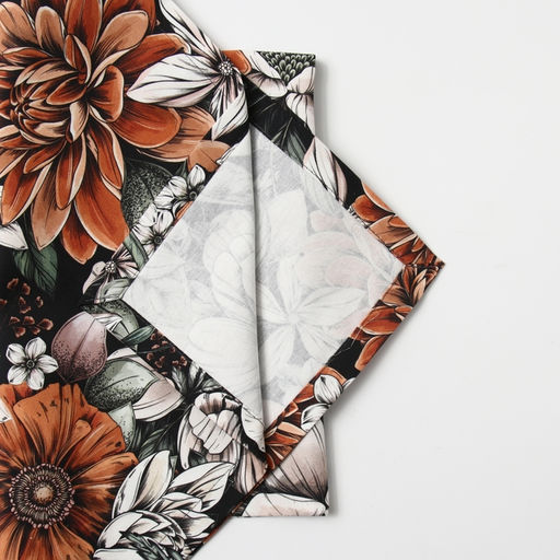 Набор салфеток с декоративными кольцами Этель Meadow flower, 40?40 см - 2 шт., 100% хлопок, саржа