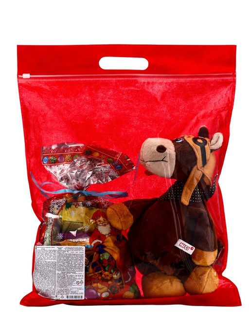 Сладкий новогодний подарок Джордж, конфеты + игрушка, 500 г - Simaland фото 4