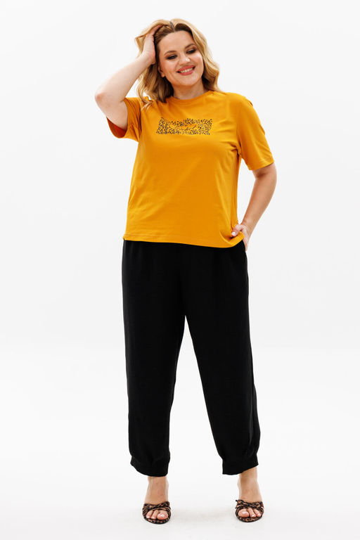 Костюм Michel Chic 1377 горчица, черный  фото 4