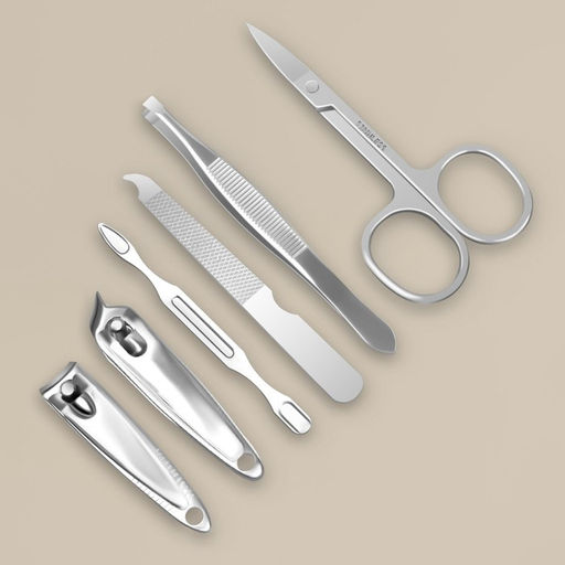 Набор маникюрный Пейзаж, 6 предметов, в футляре, МИКС - Qf фото 3