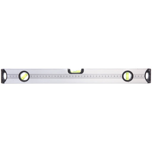 Уровень строительный алюминиевый Lamboss, 3 глазка, 50см