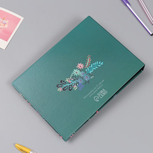 Фотоальбом на кольцах 25 листов Keep memories Цветочный. Цветы & ты, с наклейками, 19?27?3 см  фото 14