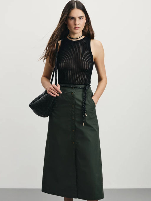 Юбка-трапеция на кнопках / Zarina  фото 2