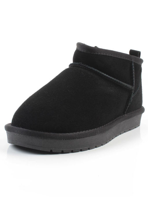 PF8300-1 BLACK Угги женские (натуральная замша, 100% шерсть)