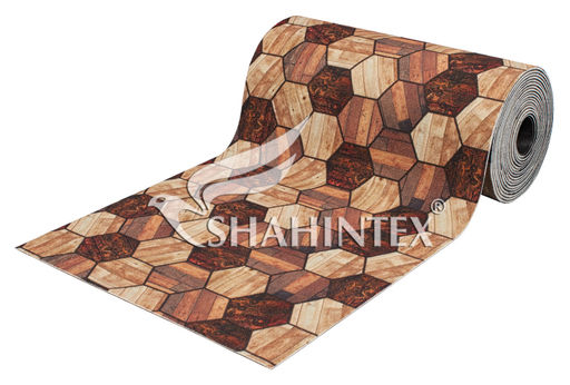 Коврик-дорожка SHAHINTEX DIGITAL PRINT (19) Паркет 100х1000 коричневый  фото 2