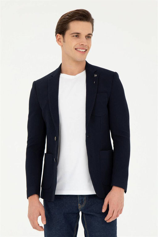 Мужская темно -синяя куртка Неожиданная скидка в корзине