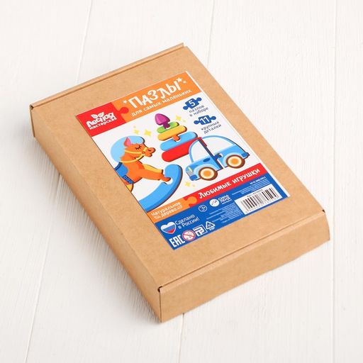 Головоломка пазл из крупных деталей Игрушки - Лесная мастерская фото 5