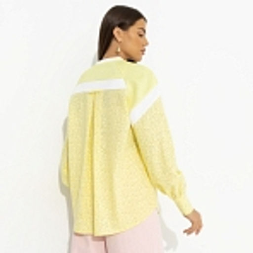 Свитшот комбинированный, Всплеск эмоций (yellow) - Charutti фото 17