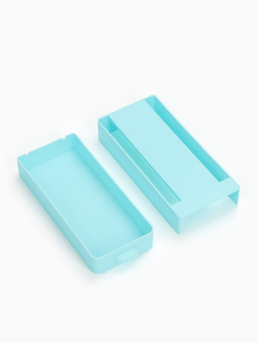 Ящик для хранения, скрытый потайной под стол, 20×9×4 см, голубой