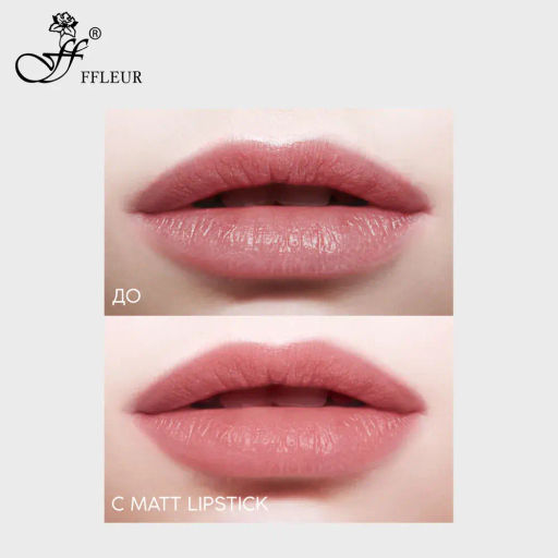 FFleur L480 Стойкая жидкая матовая помада Long Lasting 8H тон 03 Bright pink  фото 3