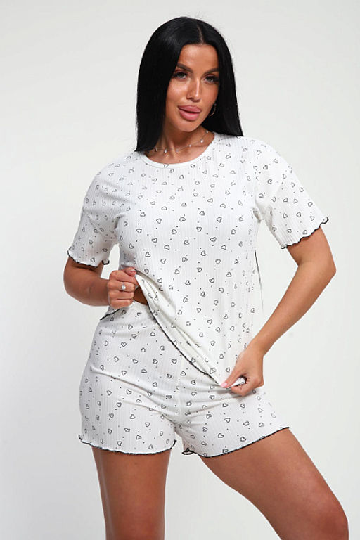 Пижама с шортами (01062, красный) - Плиона фото 15