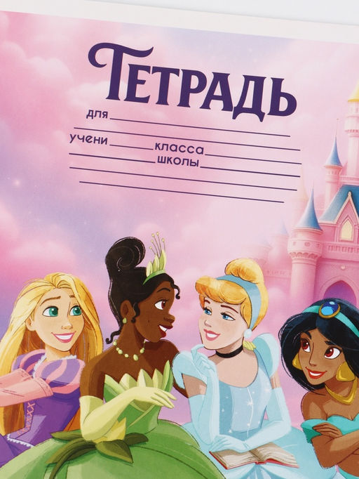 Цена за 20 шт. Тетрадь 12 листов, частая косая линейка "Подружки"