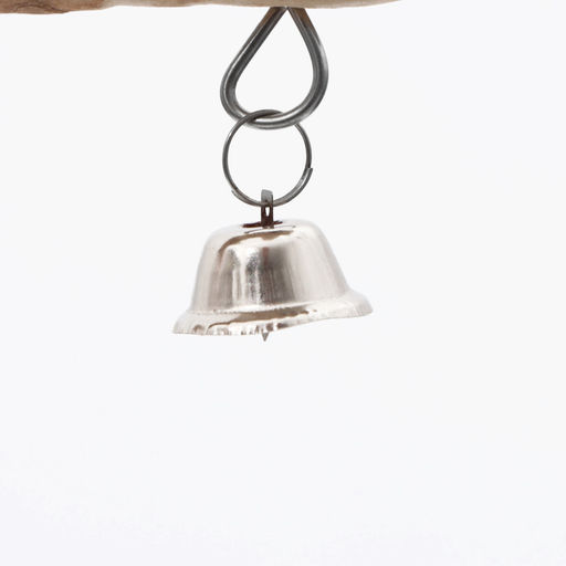 Игрушка для птиц с колокольчиком и минеральным камнем, 15 х 10 см - Пижон фото 2