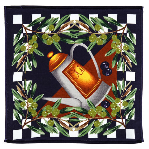 Салфетка махровая 45х45см "Масло оливковое", плотность 290гр/м2, 100% хлопок, Bolangde (Китай)