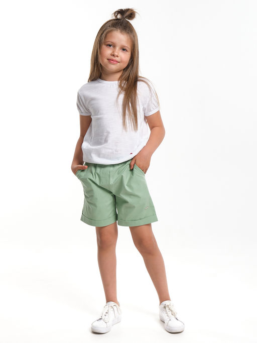 Комплект для девочки с шортами UD 6483/7936 розовый/желтый - Mini maxi фото 11