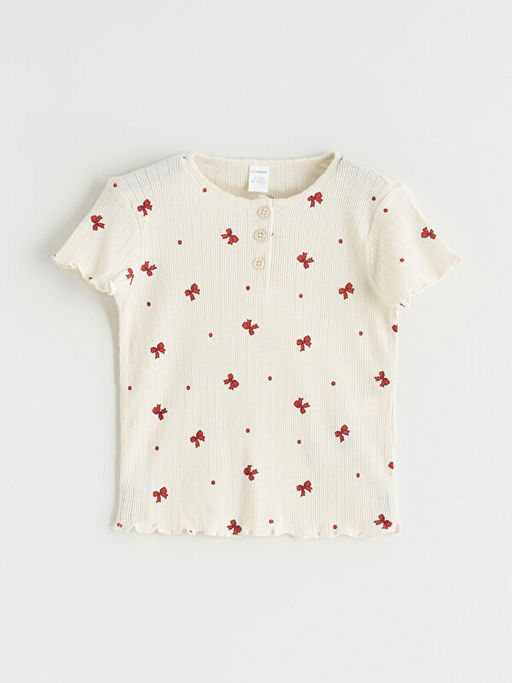 Bisiklet Yaka K?z ?ocuk Ti??rt ve ?ort