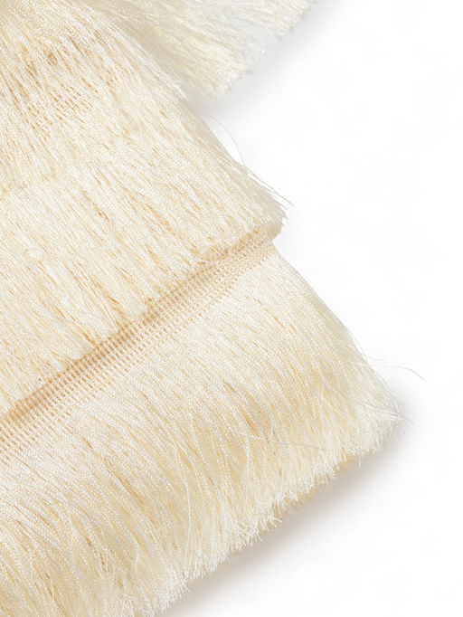 Бахрома одинарная, 6.5 см, 20 м±0.5, молочная