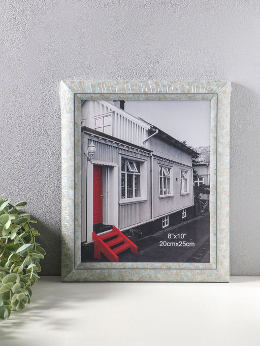 Фоторамка пластик 20х25 см "Марокканская мозаика" оттенки голубого 29,8х25х2 см