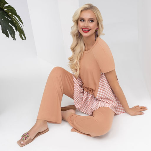 Брючный комплект Дневник моих путешествий (2 в 1 брауни) - Charutti фото 2