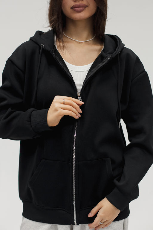 Худи на молнии с капюшоном