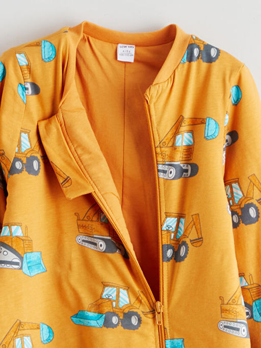 1.6 Tog Bask?l? Erkek Bebek Uyku Tulumu