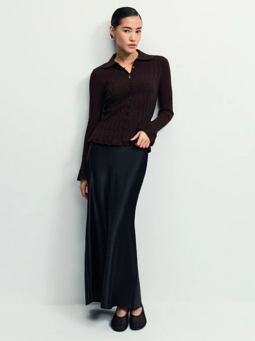 Приталенный кардиган с вискозой в составе / Zarina  фото 3