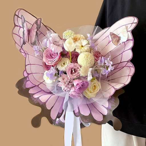 Упаковка для цветов Крылья бабочки (20 деталей) SF-7897, мультиколор №3 - Больше подарков фото 2