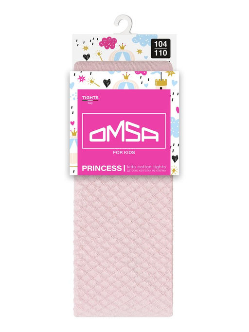 OMSA kids Collant 12A02-1 с ажур рис без пятки - rosa  фото 4