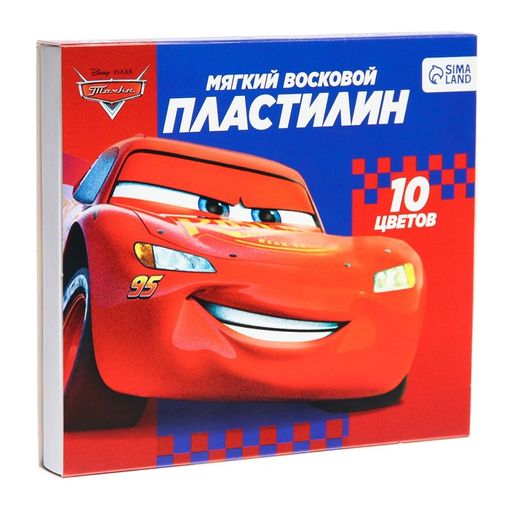 Пластилин 10 цветов, 150 г, Тачки - Disney фото 4