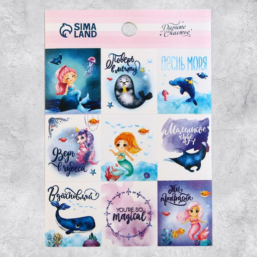 Наклейки детские бумажные «Для девочек», 11×15.5 см, 5 листов