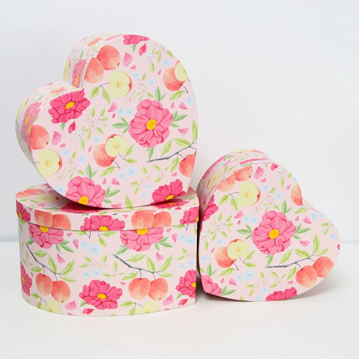 Набор подарочных коробок сердце 3 в 1, L.29?28?16 M.26?25?14 S.23?22?12 см