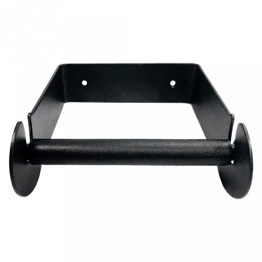 Держатель для туалетной бумаги метллический 11,5х10х4см, черный (Россия)