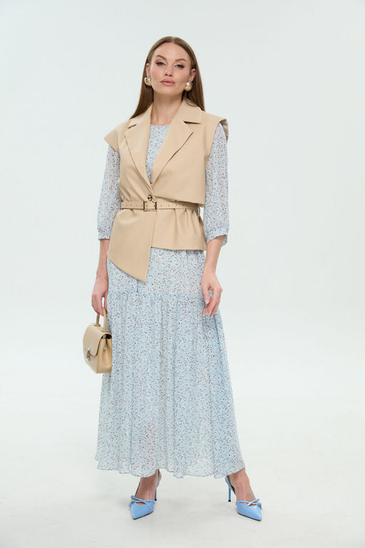 Жилет NIKVA н1019-4 крем-брюле