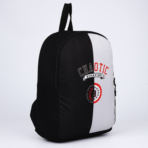 Рюкзак текстильный Chaotic, 38х14х27 см, цвет чёрный, серый - Nazamok фото 3