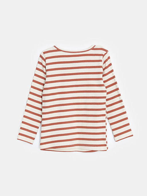 Bisiklet Yaka ?izgili Erkek Bebek Ti??rt - Waikiki фото 2