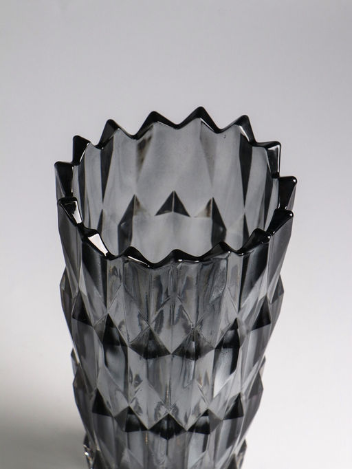 Ваза для цветов «Лойсли», 24×11.5 см, стекло, чёрная