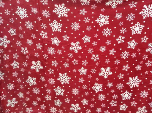 Плед флисовый 150х200 см Красный со снежинками / GP611-5 /уп 100/ - Галеонтрейд фото 2