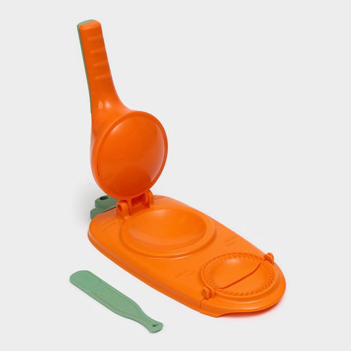 Форма для лепки вареников Доляна, 23×12×8 см, оранжевая