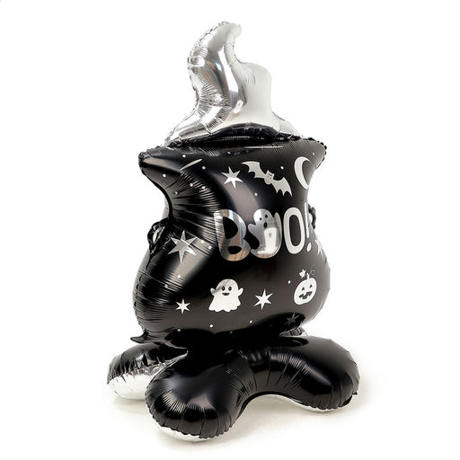 Воздушный шар фольгированный 58" «Ведьмин котёл на подставке», под воздух
