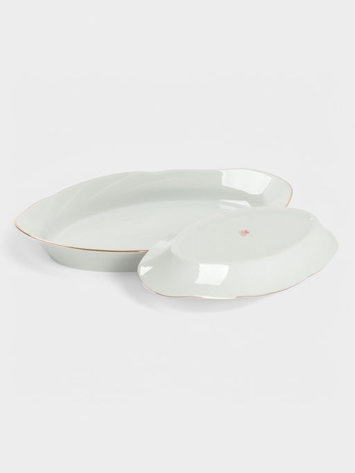 Сервиз столовый Добрушский завод «Голубка», 36 предметов, 4 вида тарелок, фарфор, белый