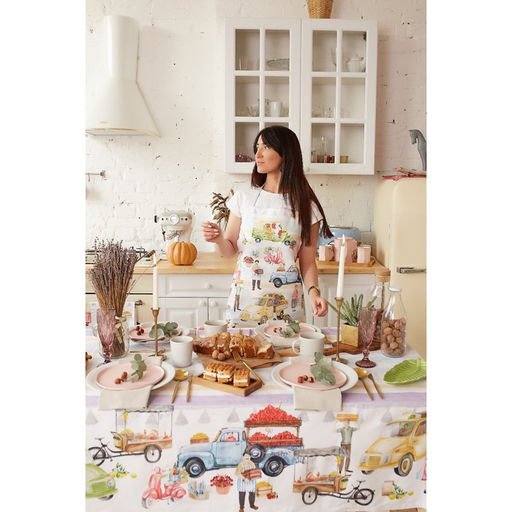Фартук Этель Food market 70х60 см, 100% хлопок, саржа 190 г/м2  фото 5